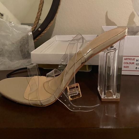 Clear Nude Heels/Pumps - from NastyGal - Picture 3 of 4